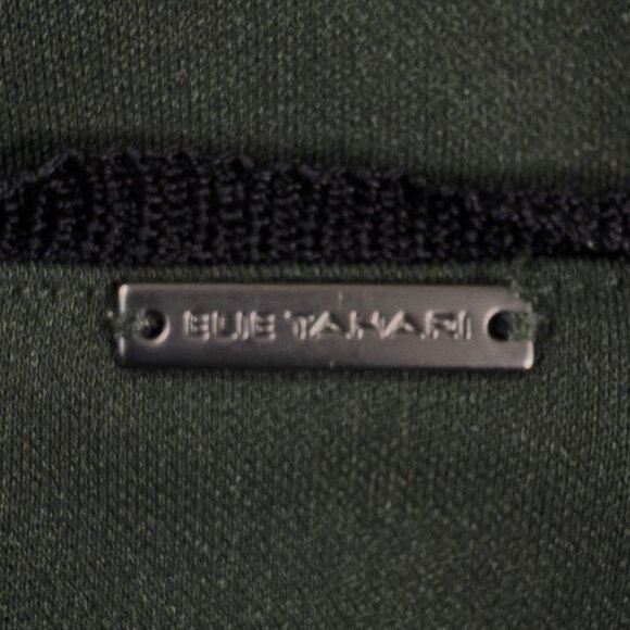 Elie Tahari Womens Green Asymmetrical Dress M Sleeveless Minimalist Chic Ruching - Picture 3 of 9